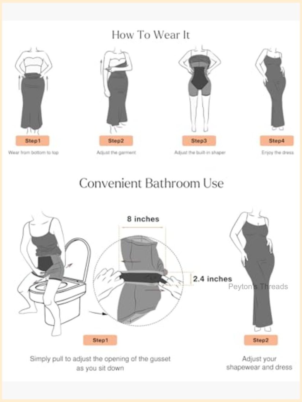 Sleeveless Midi Bodycon Dress with Built-in Shapewear - Picture 5 of 7